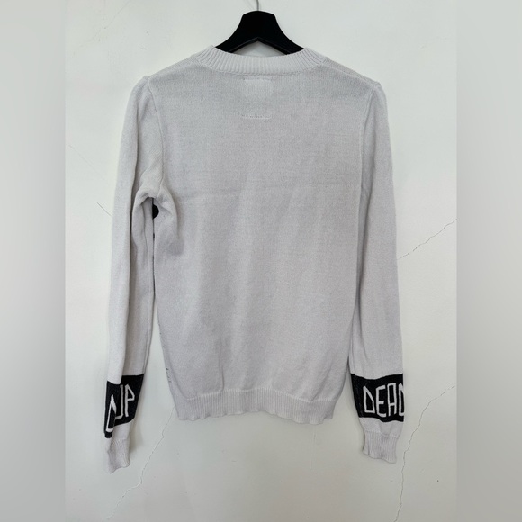 Men’s DROP DEAD Mountains Desert Eyes Edgy Alternative Streetwear Gothic Sweater - Picture 3 of 9